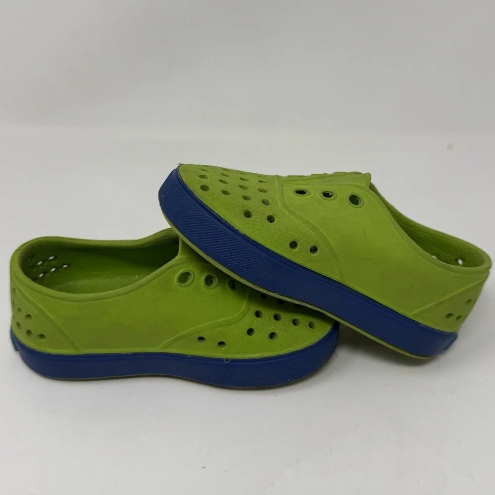 Native Shoes Kids Jefferson Child Toddler WaterProof Shoes C8 Green Blue